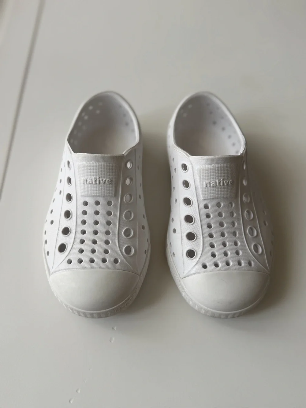Native Shoes Kids' Jefferson Slip-On -White Size 7